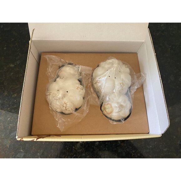 Lenox "Golden Harvest" Pumpkin Salt and Pepper Set, NIB - Picture 8 of 9